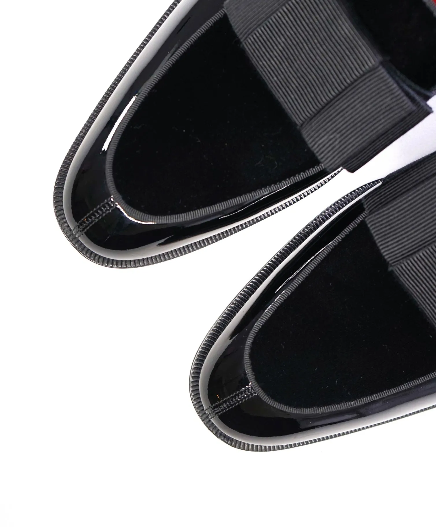 $1,200 Christain Louboutin "STYLEETO" Black Bow Loafer 9.5US (42.5)