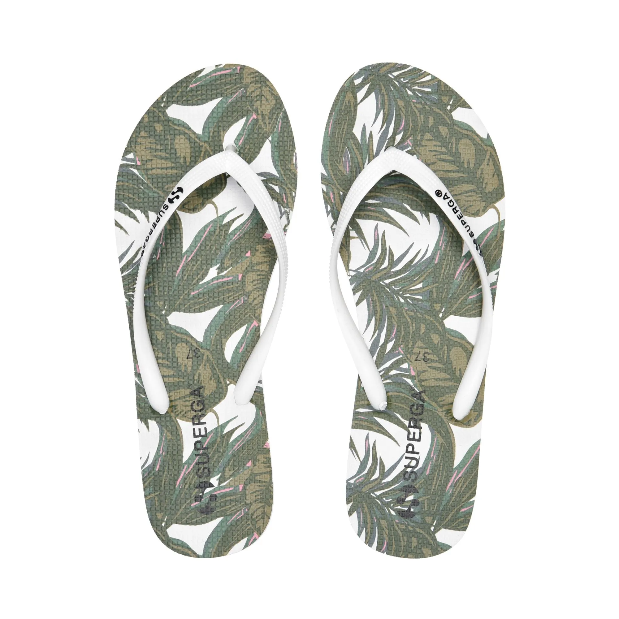 4121-FANRBRW - Slippers - Flip-Flop - Woman - PALMS-WHITE