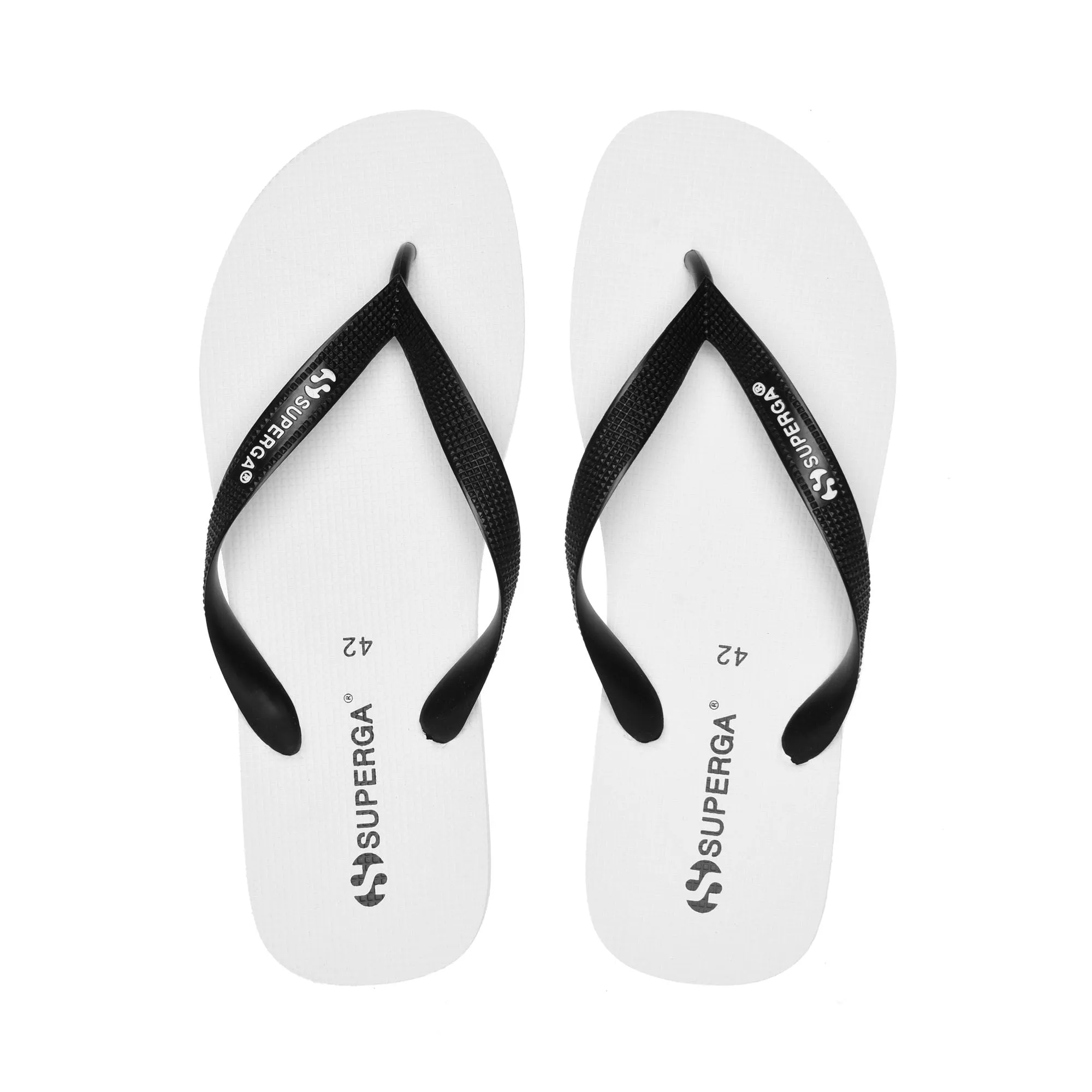 4121 FLIP FLOPS - Slippers - Flip-Flop - Man - WHITE-BLACK