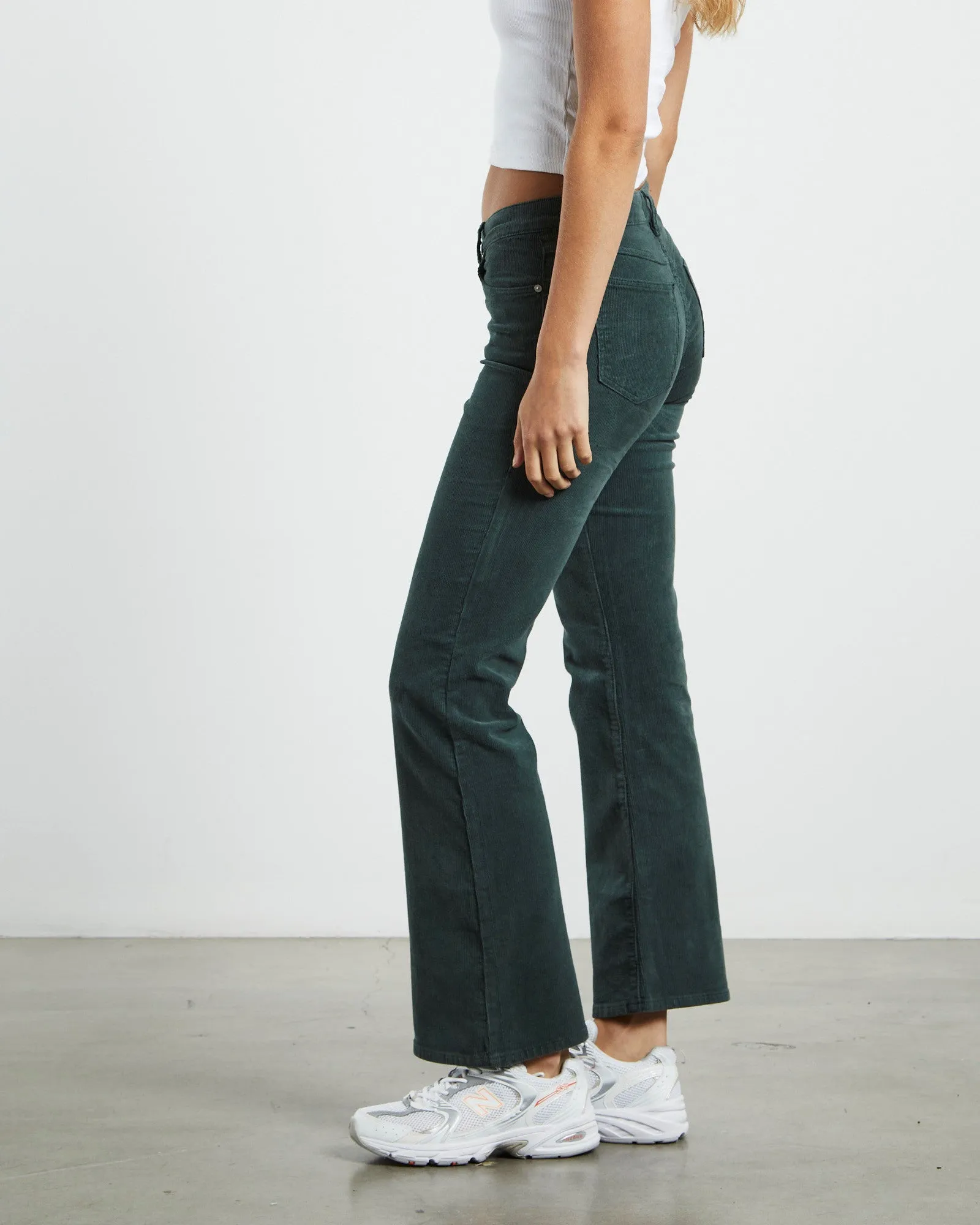 A 99 Low Boot Jeans 90's Green Cord