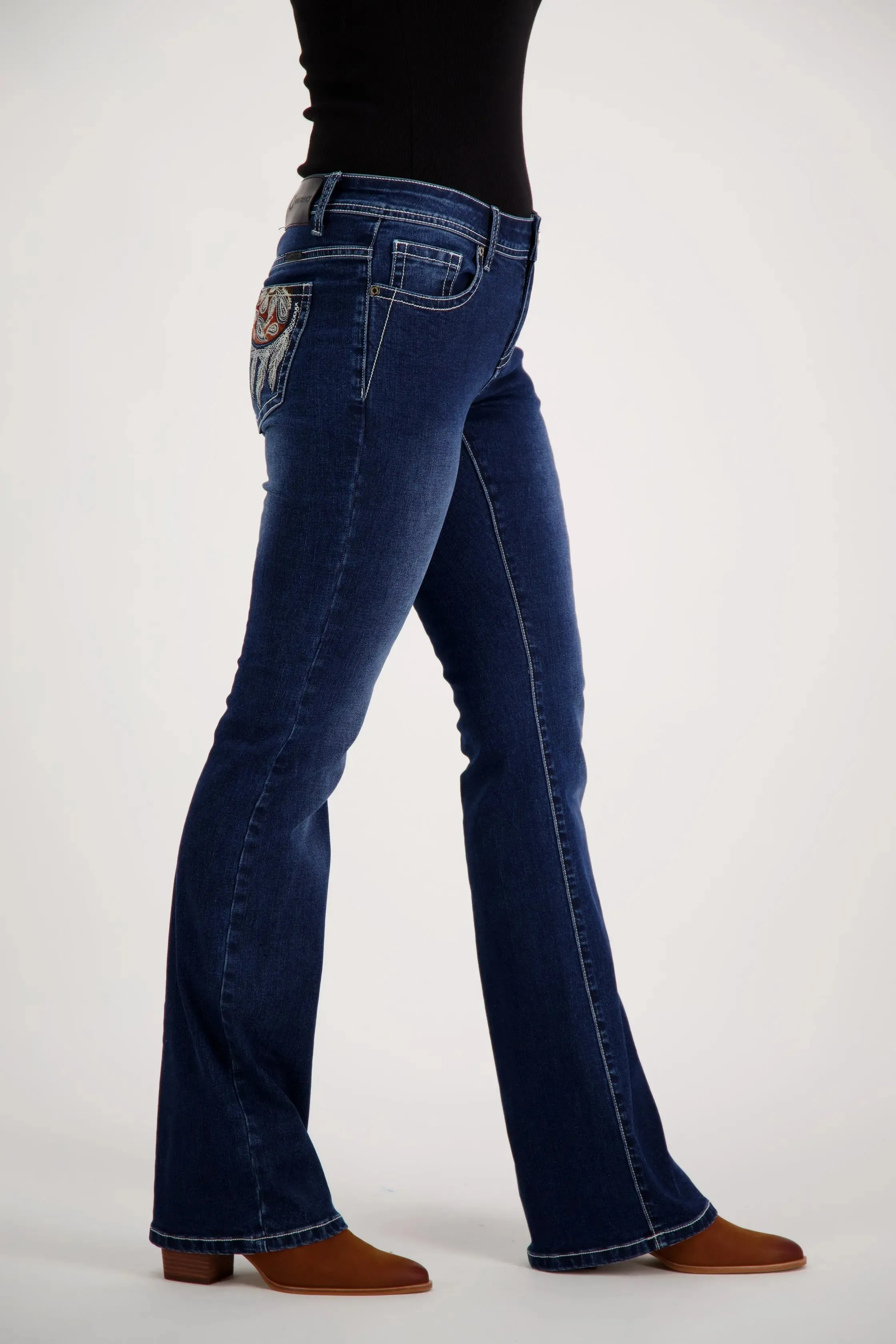 Alabama Bootcut Premium Stretch Denim Bling Jeans