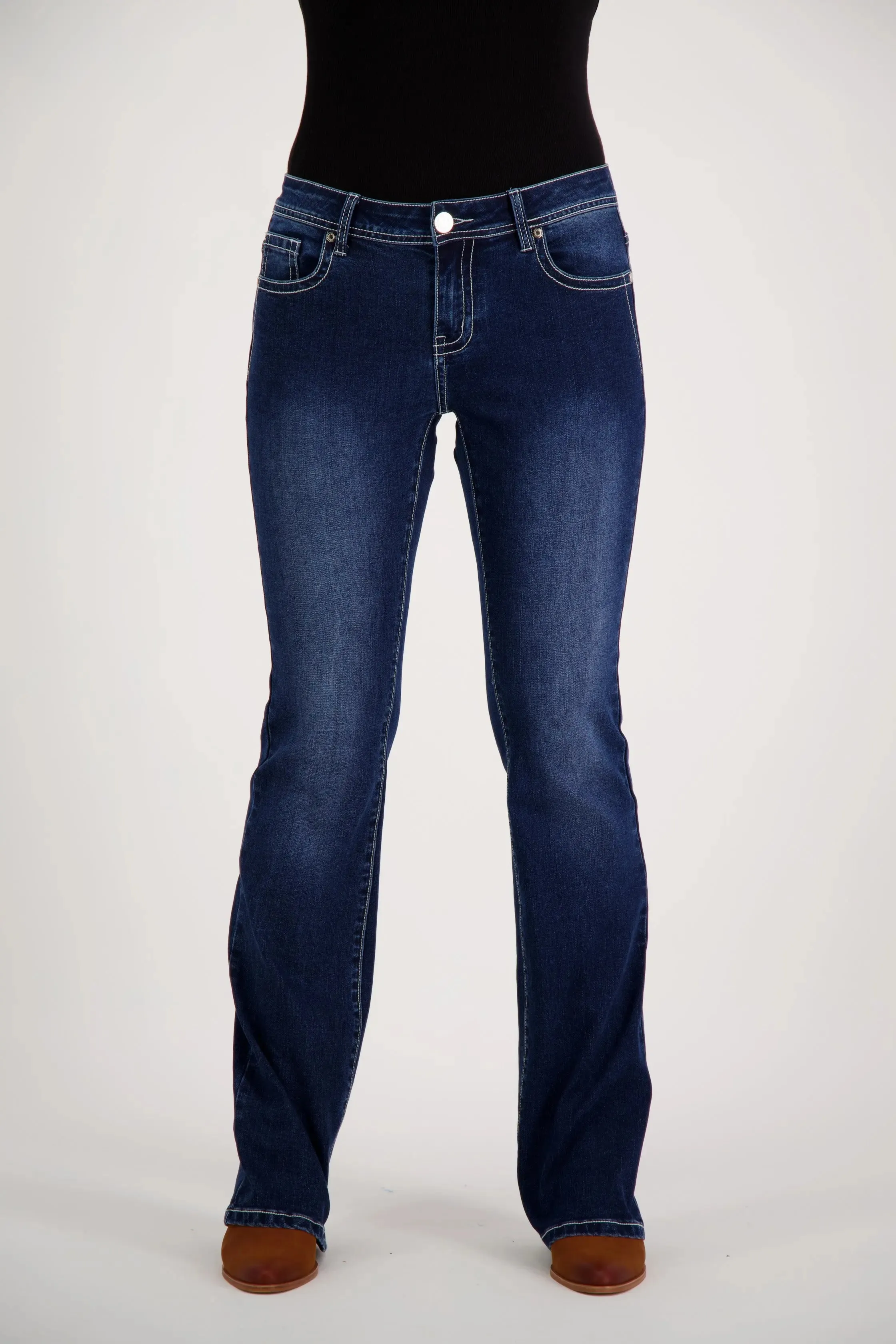 Alabama Bootcut Premium Stretch Denim Bling Jeans