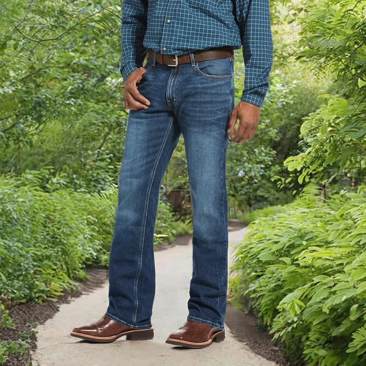 Ariat Men's M4 Low Rise Stretch Legacy Boot Cut Jean