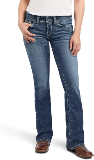 Ariat Women's R.E.A.L. Mid Rise Raquel Boot Cut Jean