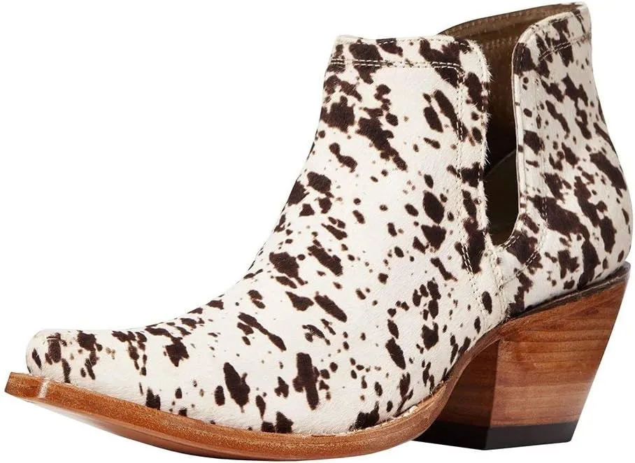 ARIAT Women's WMS Dixon Haircalf Leopard Hair on Fashion Boot