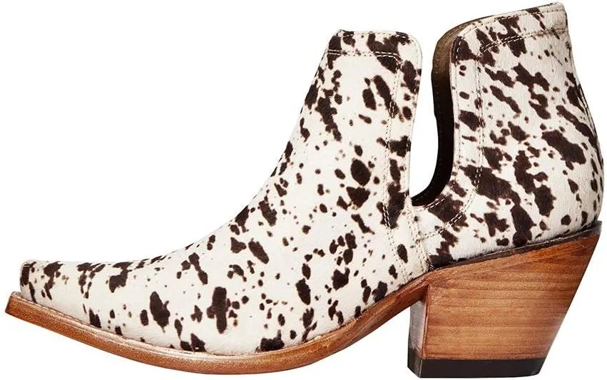 ARIAT Women's WMS Dixon Haircalf Leopard Hair on Fashion Boot