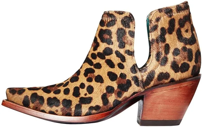 ARIAT Women's WMS Dixon Haircalf Leopard Hair on Fashion Boot
