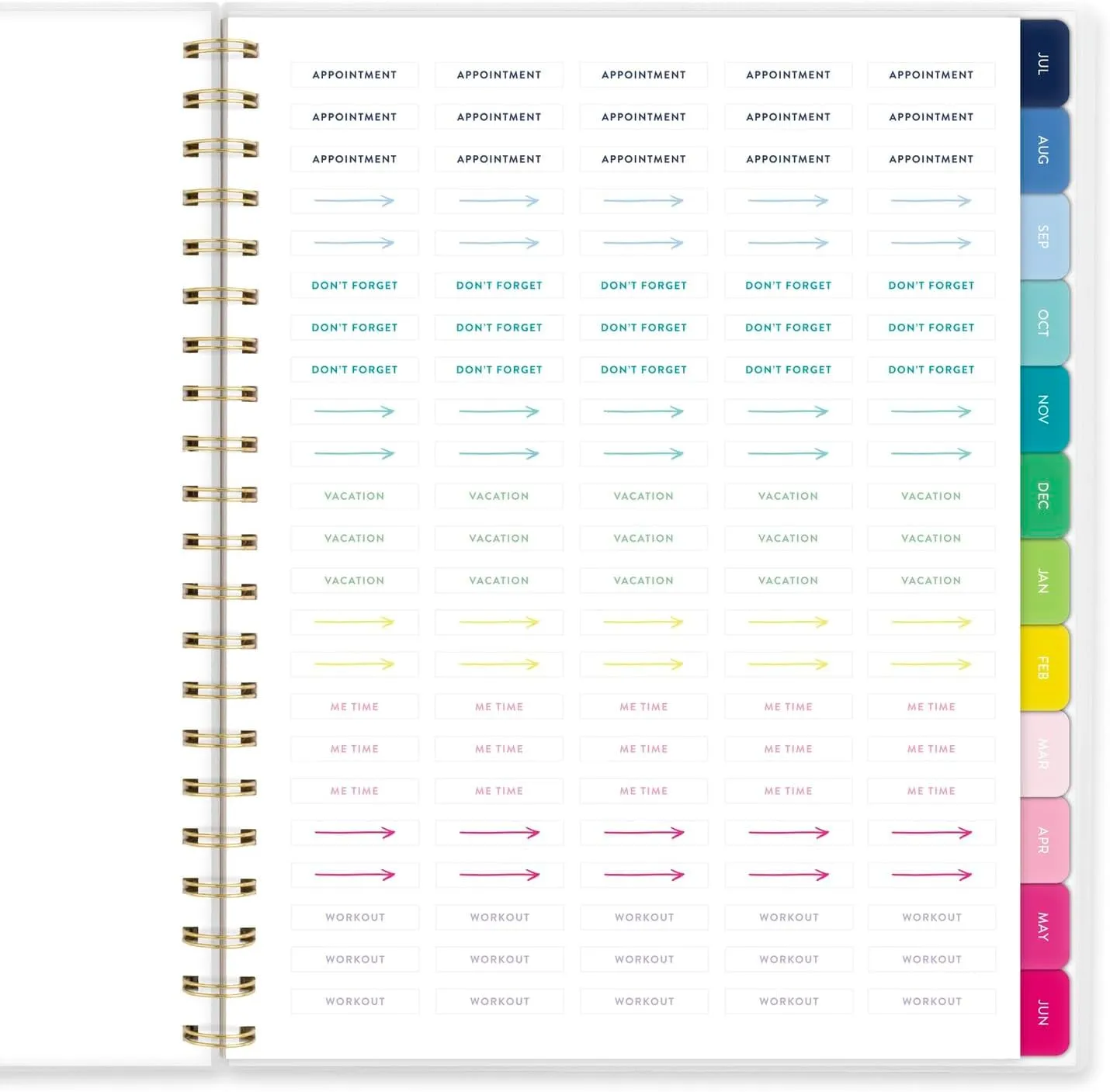 AT-A-GLANCE Planner 2025-2026 Academic, Simplified by Emily Ley, Weekly & Monthly, 8-1/2" x 11", Large, Monthly Tabs, Flexible Cover, Petite Floral (EL38-905A)
