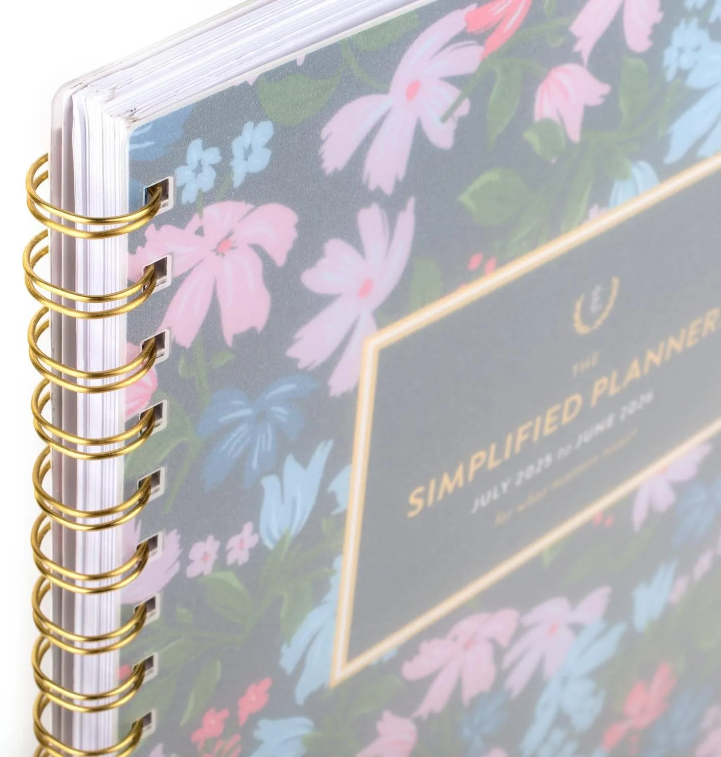 AT-A-GLANCE Planner 2025-2026 Academic, Simplified by Emily Ley, Weekly & Monthly, 8-1/2" x 11", Large, Monthly Tabs, Flexible Cover, Petite Floral (EL38-905A)