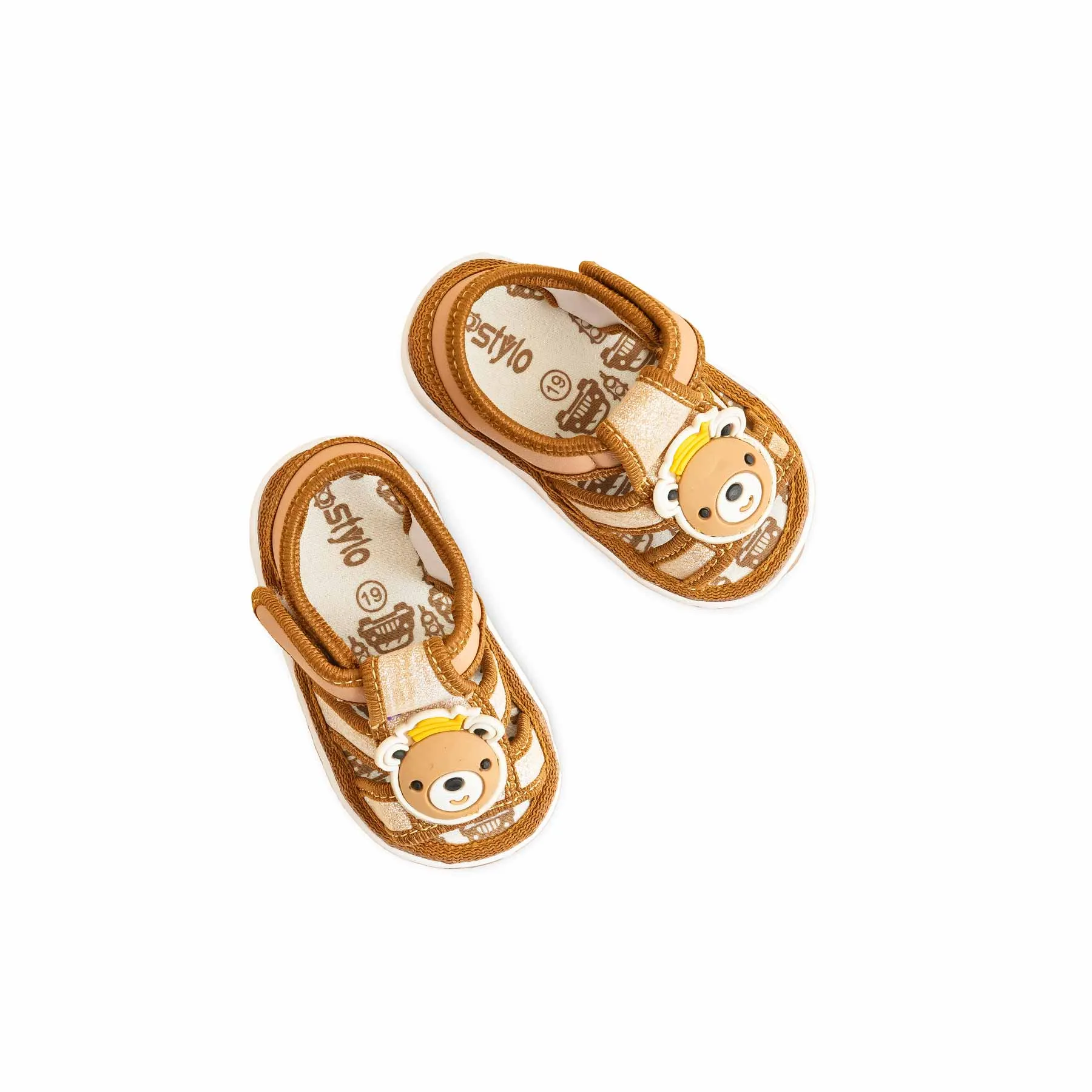 Babies Brown Casual Sandal KD4915
