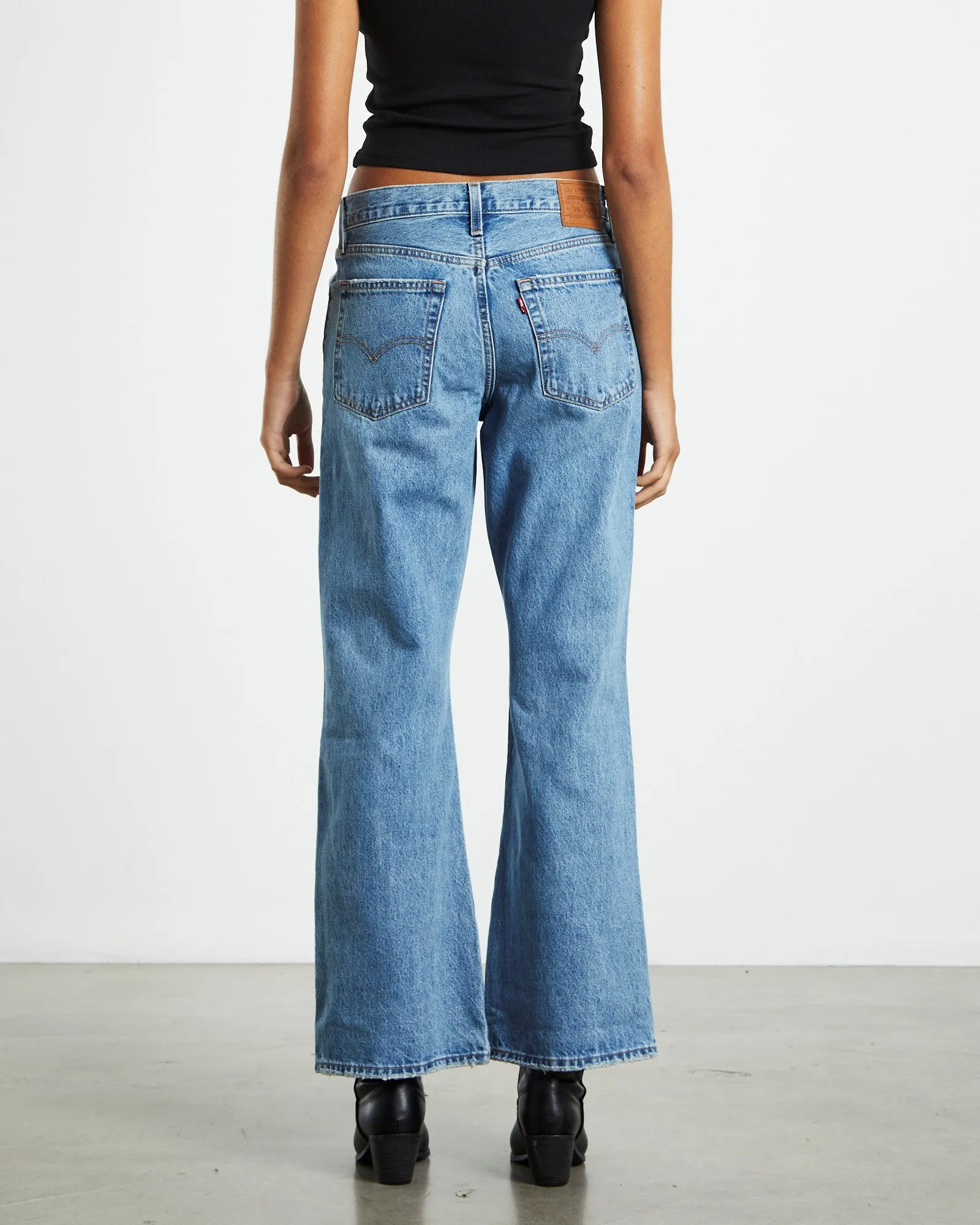 Baggy Boot - Medium Indigo Destruct