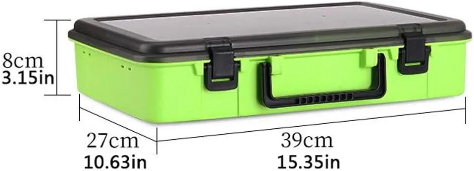 Bait Container Multifunctional Fish Hook Box Parts Box Storage Box Special Tool Box Plastic Bait Box Double-layer Fake Bait Box Fishing Gear Accessories Box Large Capacity Lure Box Fishing Gear Storag