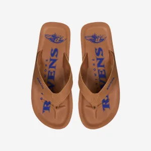 Baltimore Ravens Color Pop Contour Flip Flop