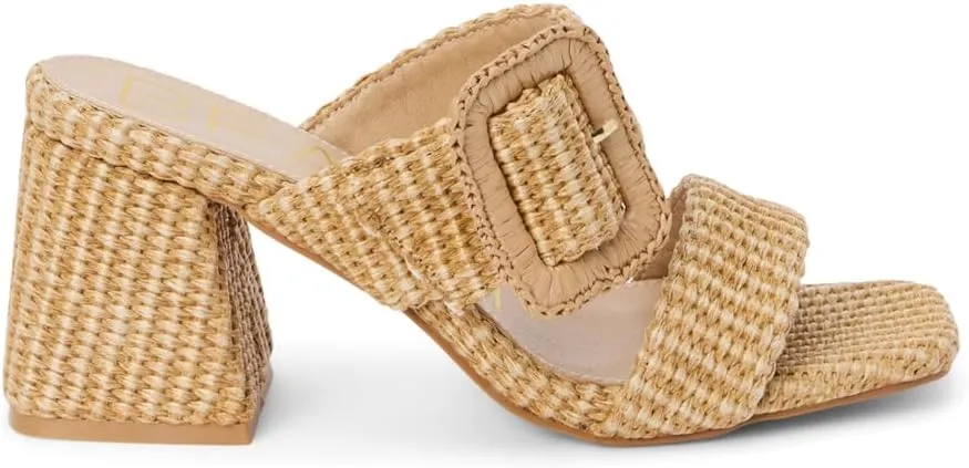 BEACH by Matisse Womens Lucy Block Casual Sandals Casual High Heel 3" & Up - Brown