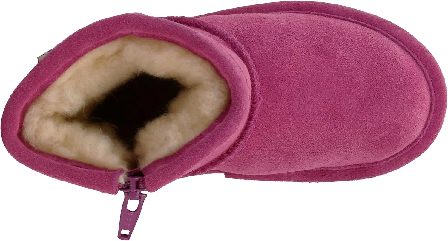 BEARPAW Unisex-Child Emma Toddler Zipper Mid Calf Boot