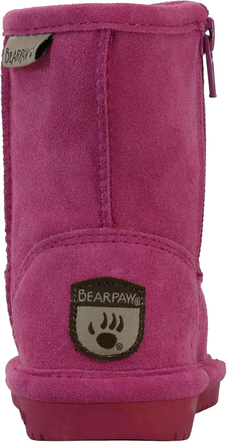 BEARPAW Unisex-Child Emma Toddler Zipper Mid Calf Boot