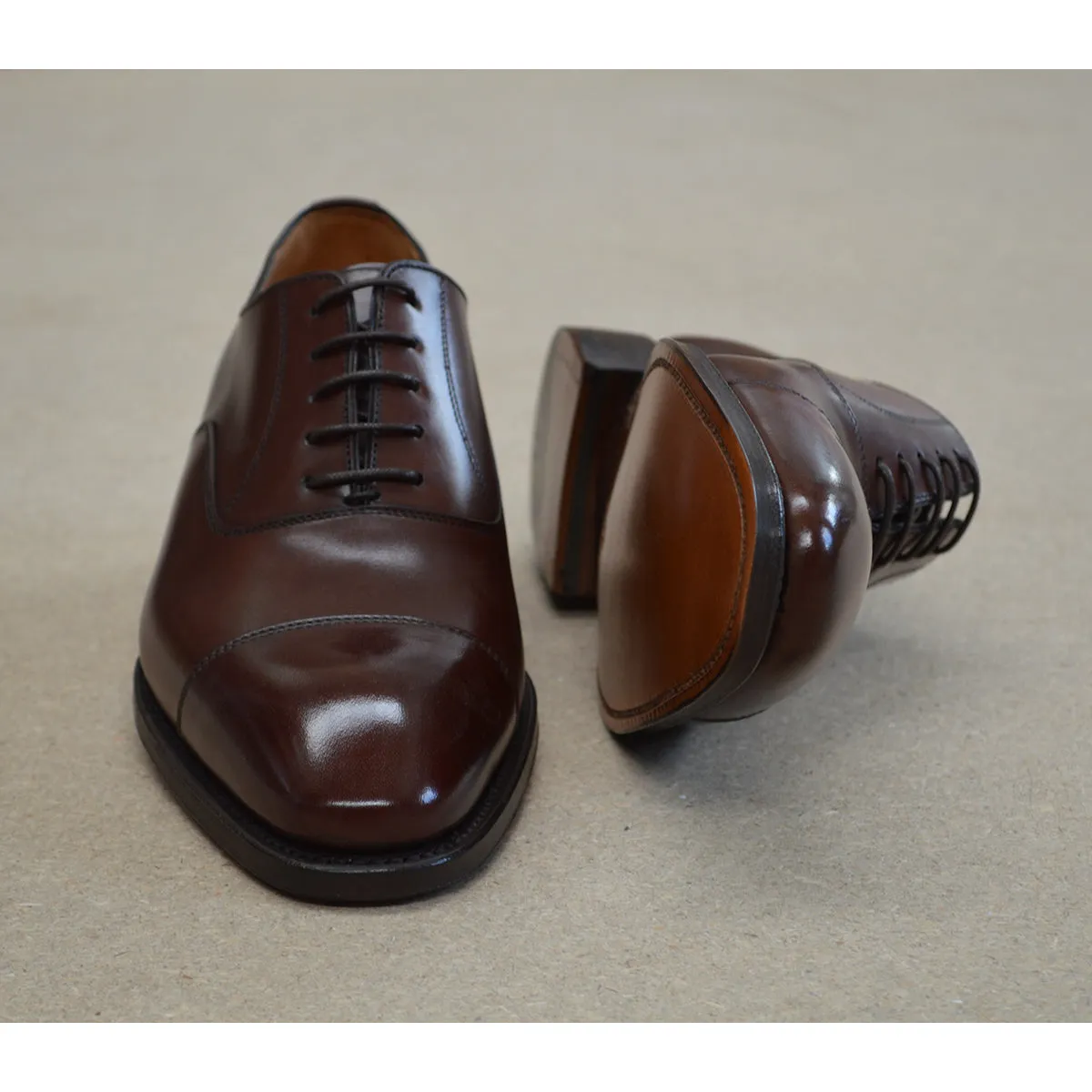 Berwick 1707 Straight Cap Oxford (5217) Dark Brown