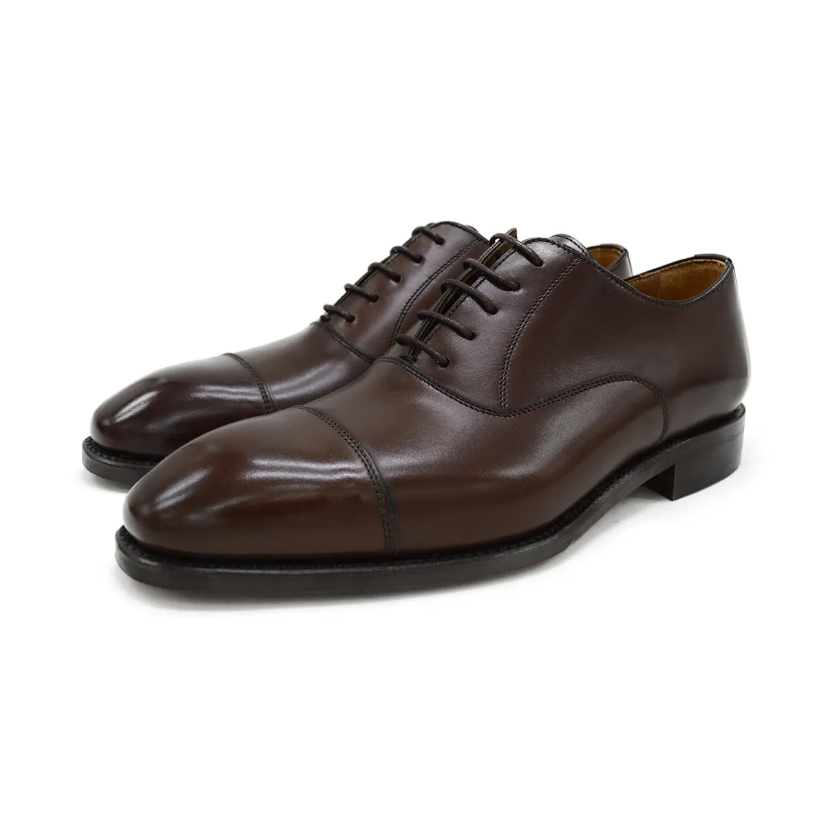 Berwick 1707 Straight Cap Oxford (5217) Dark Brown