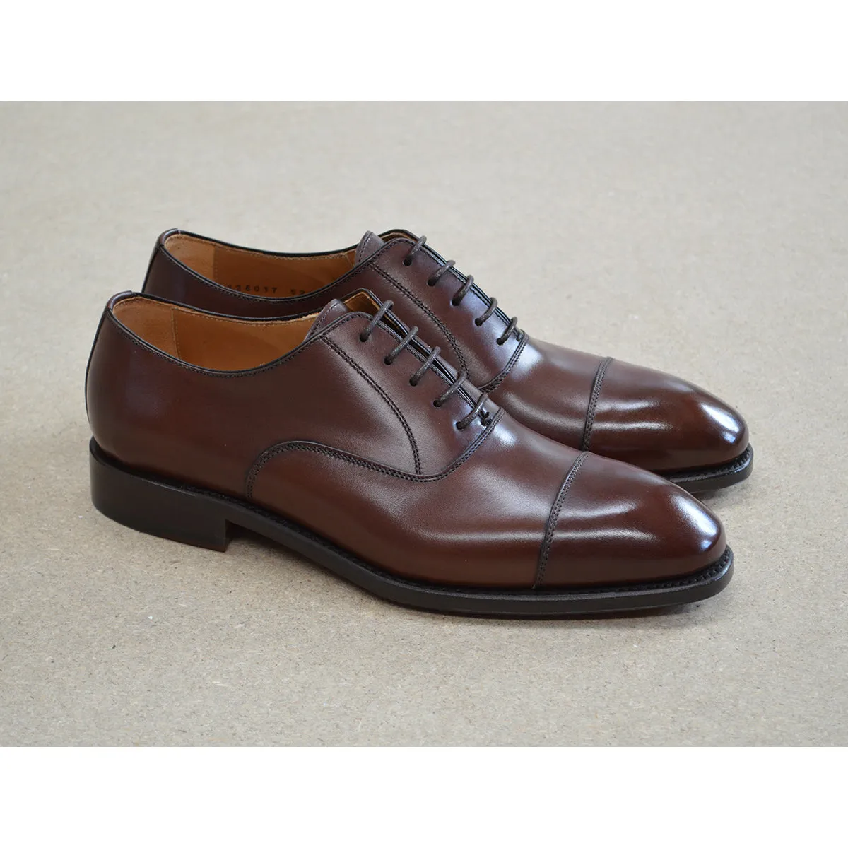 Berwick 1707 Straight Cap Oxford (5217) Dark Brown
