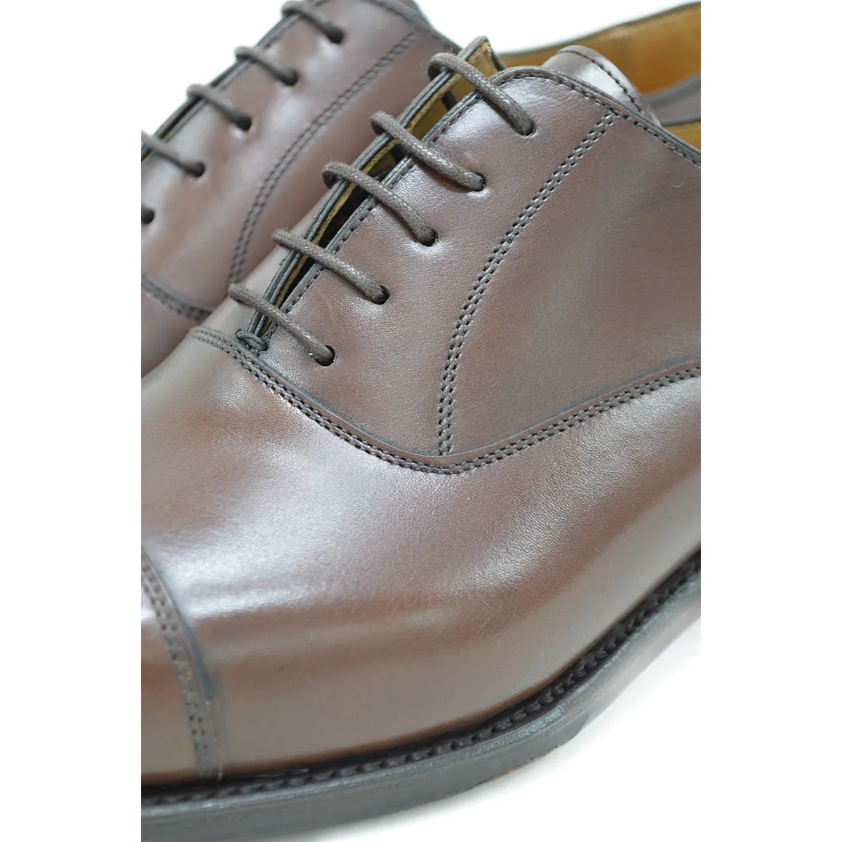 Berwick 1707 Straight Cap Oxford (5217) Dark Brown