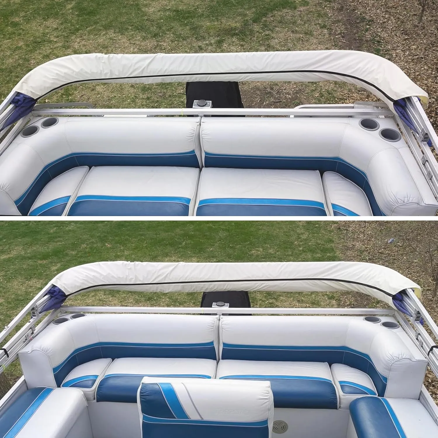 Bimini Top Storage Boot Cover, Waterproof UV Protection Bimini Top Replacement Boot, Fit Round and Square Tube