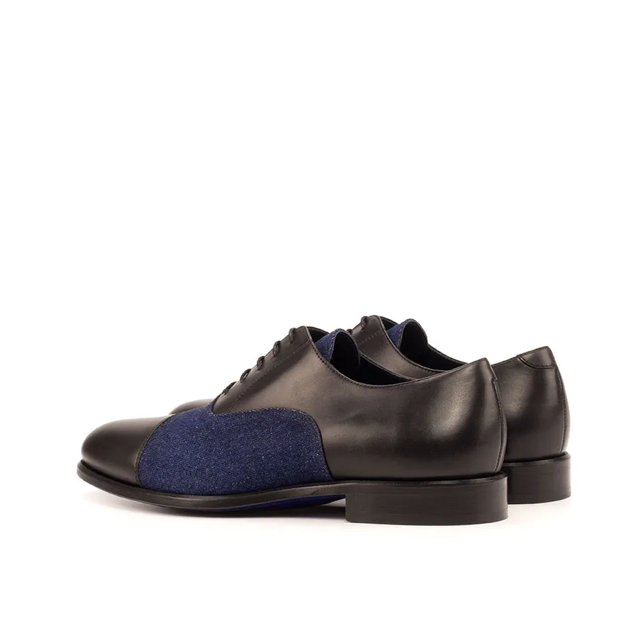 Black and Blue Denim Oxford