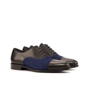 Black and Blue Denim Oxford