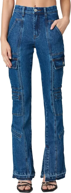 [BLANKNYC] Womens Hoyt Mini Boot Cut Cargo Pant with SlitJeans