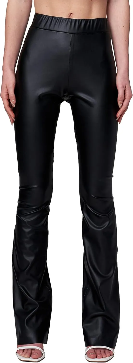 [BLANKNYC] Womens Hoyt Vegan Leather Mini Boot Cut Legging