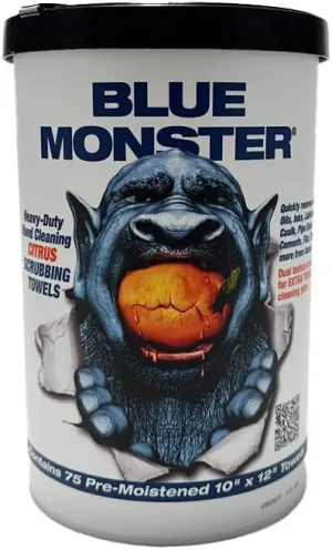 Blue Monster 77095 Blue Monster Heavy-Duty Citrus Scrubbing Towel, 12 x 10