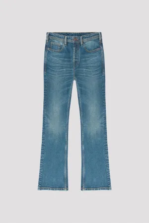 Boot Cut Jeans in Mid Blue  Denim