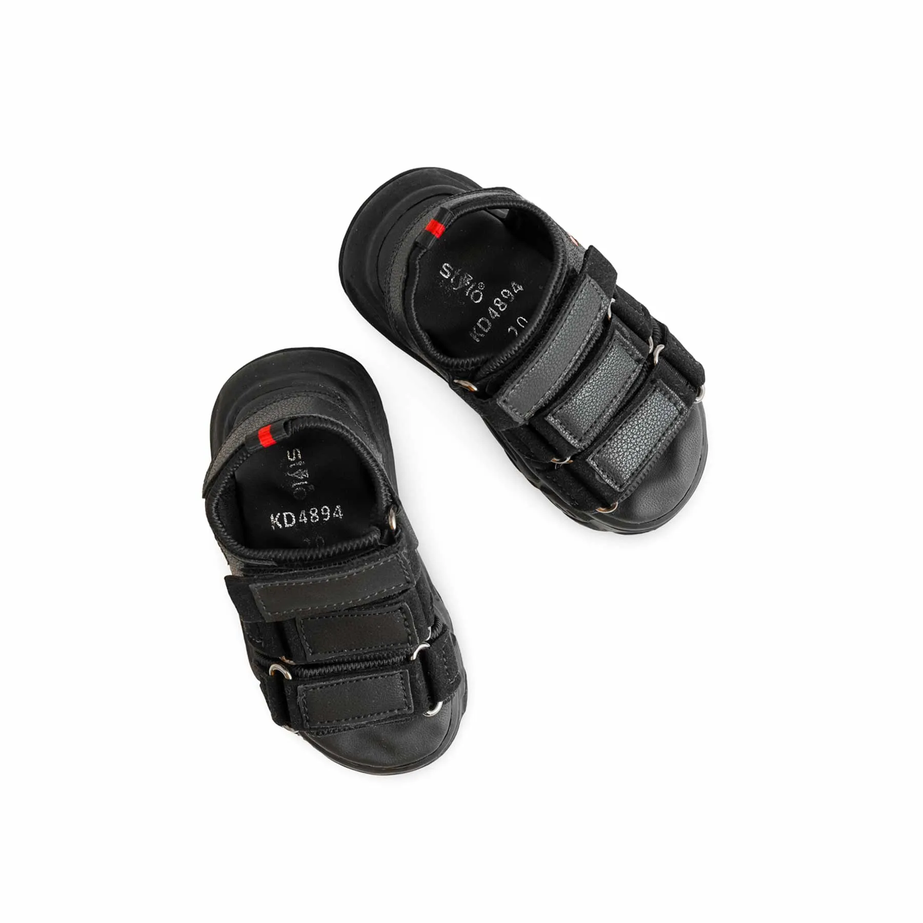 Boys Black Casual Sandal KD4894