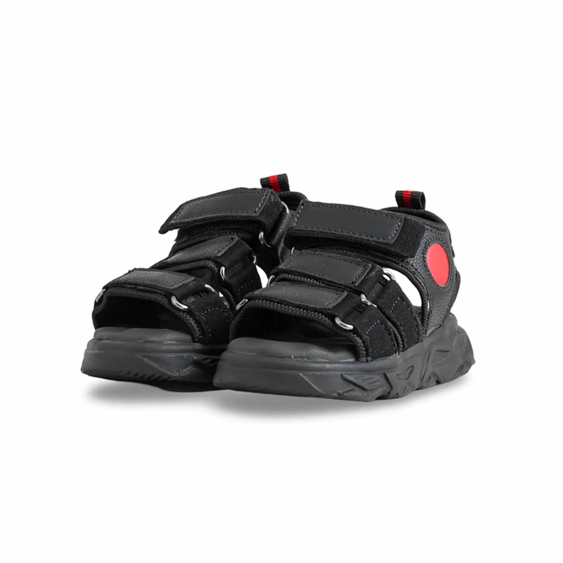 Boys Black Casual Sandal KD4894