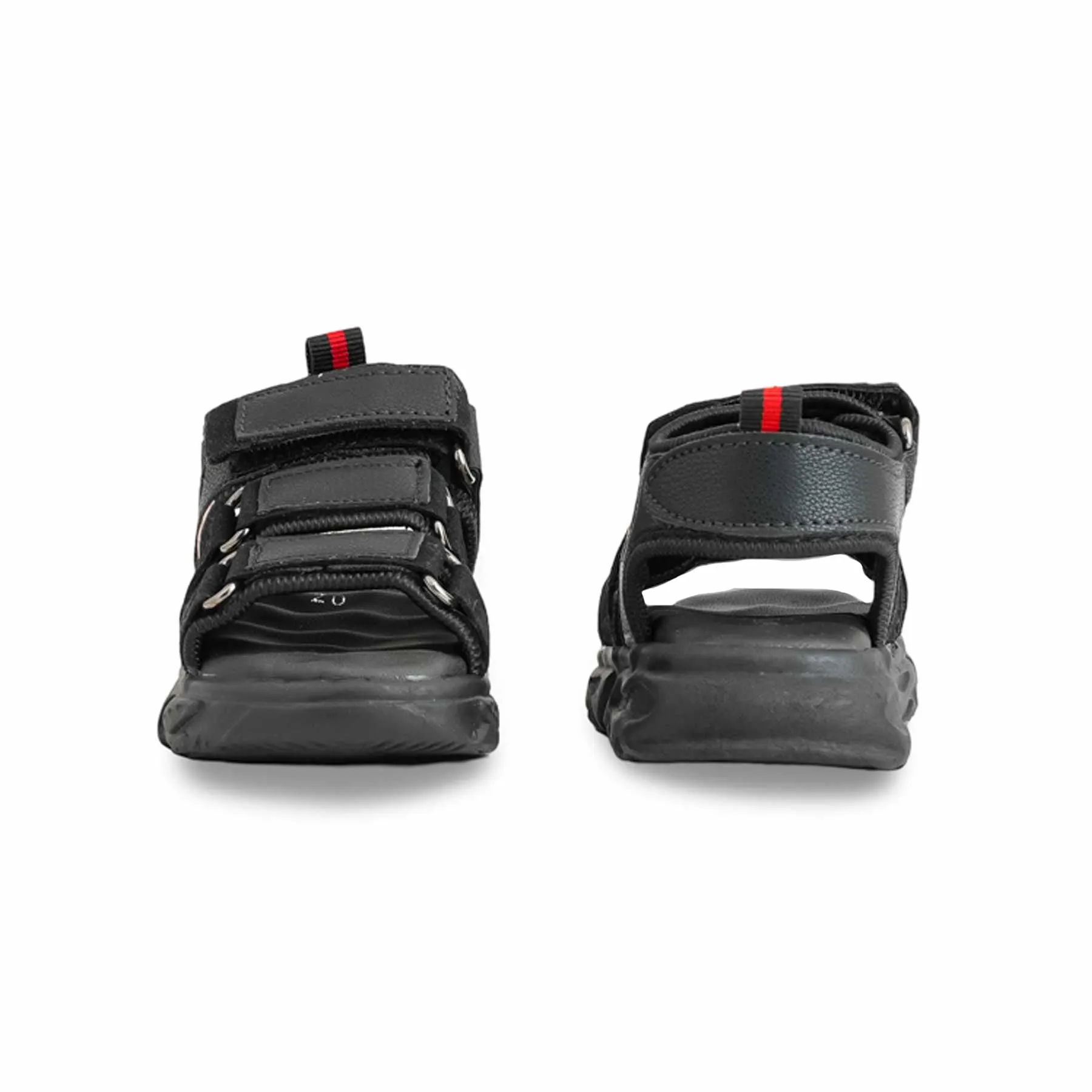 Boys Black Casual Sandal KD4894