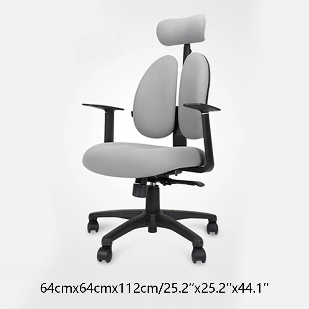 Breathable mesh Office Chair with Pulley Bracket,Ergonomic Adjustable Desk Chair with armrests, for Office, Dormitory, Home Gift (Color : Red) (Red)