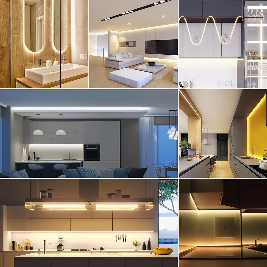 BTF-LIGHTING FCOB COB LED Strip IP65 Flexible High Density Uniform Light 8W/m 16.4FT DC24V Natural White 4000K 336LED/m CRI 90  8mm Width for Home Indoor Decor(No Adapter or Controller)