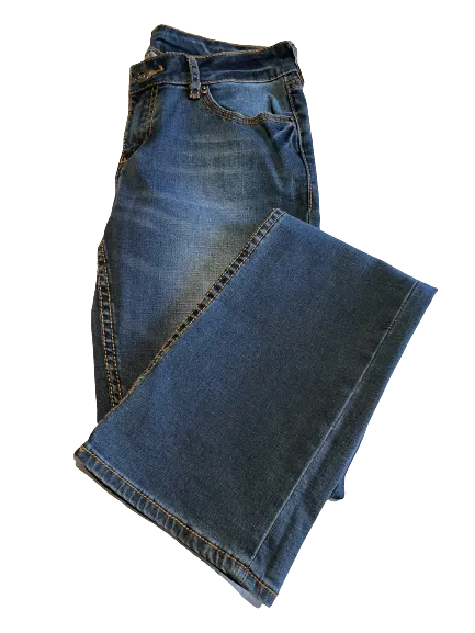 Buffalo Faye Mid Rise Stretch Boot Cut Jeans