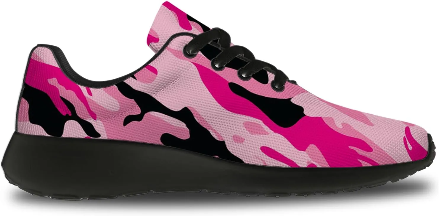 Camouflage Print Shoes Men Women Running Comfortable Ultra Lightweight Tennis Walking Fashion Workout Sneakers