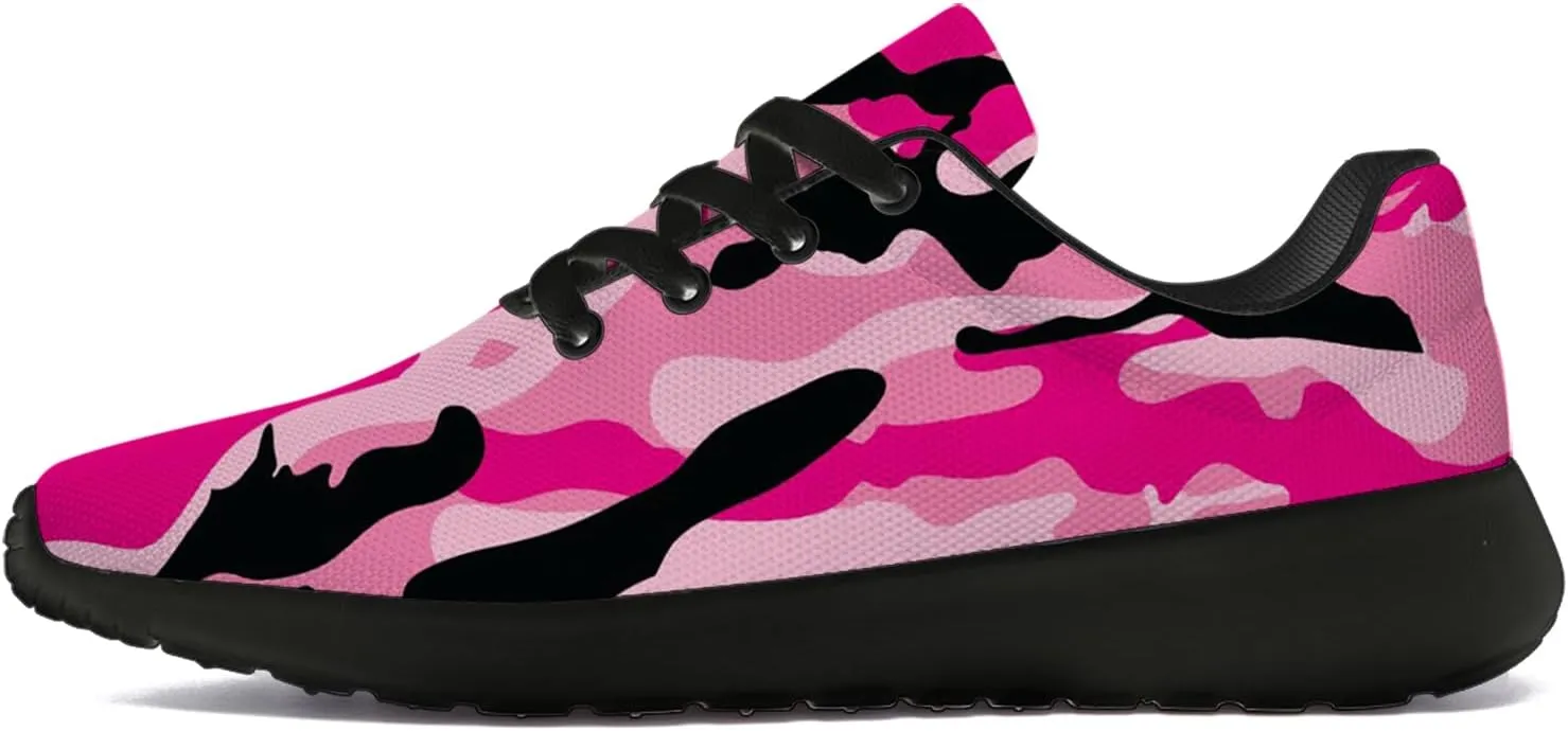 Camouflage Print Shoes Men Women Running Comfortable Ultra Lightweight Tennis Walking Fashion Workout Sneakers