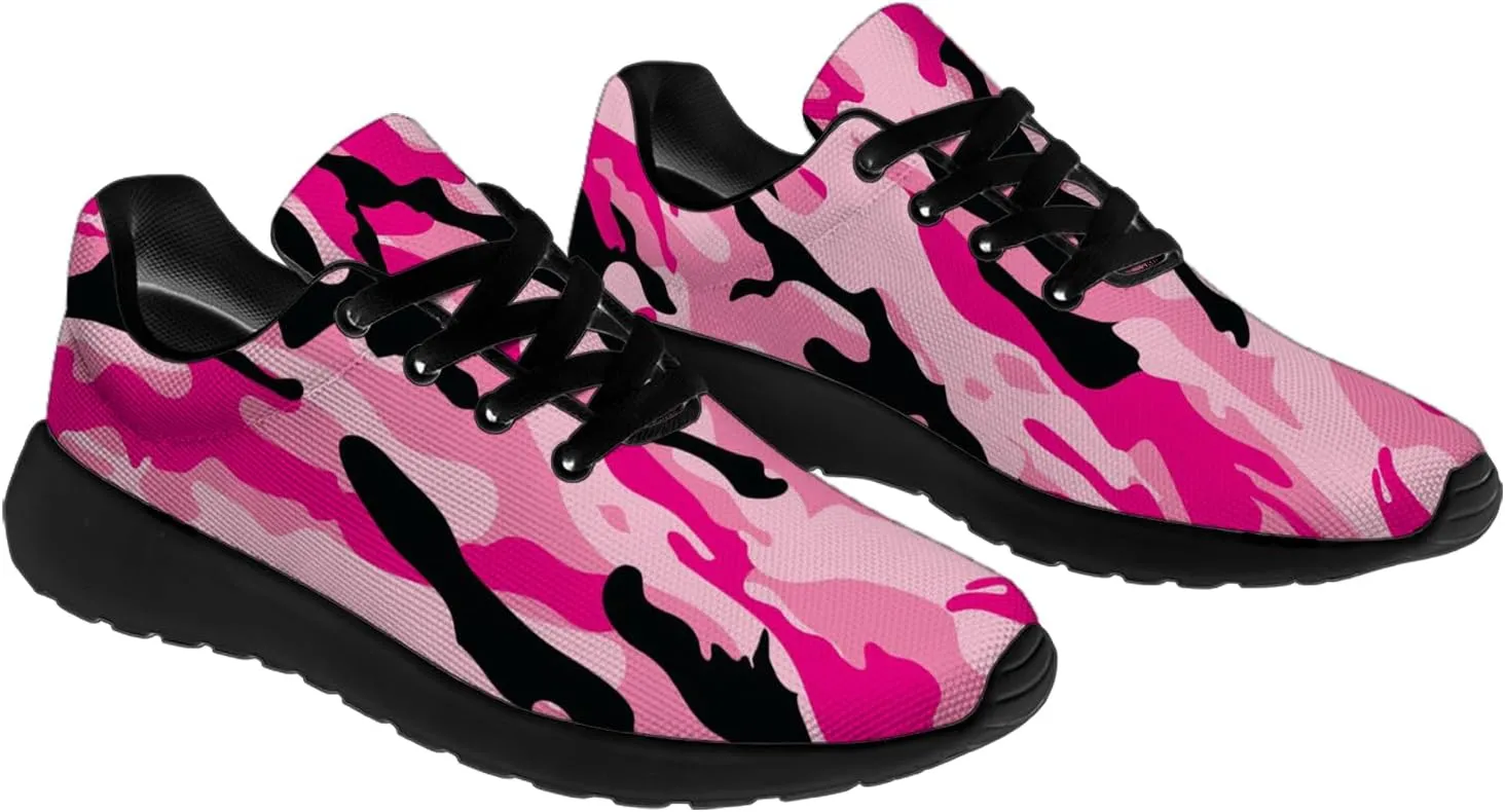 Camouflage Print Shoes Men Women Running Comfortable Ultra Lightweight Tennis Walking Fashion Workout Sneakers
