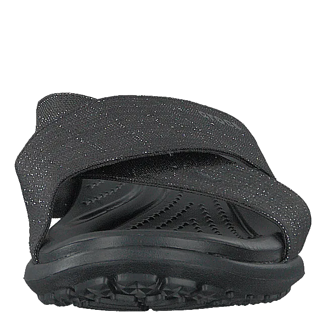 Capri Shimmer Xband Sandal Women Black / Black