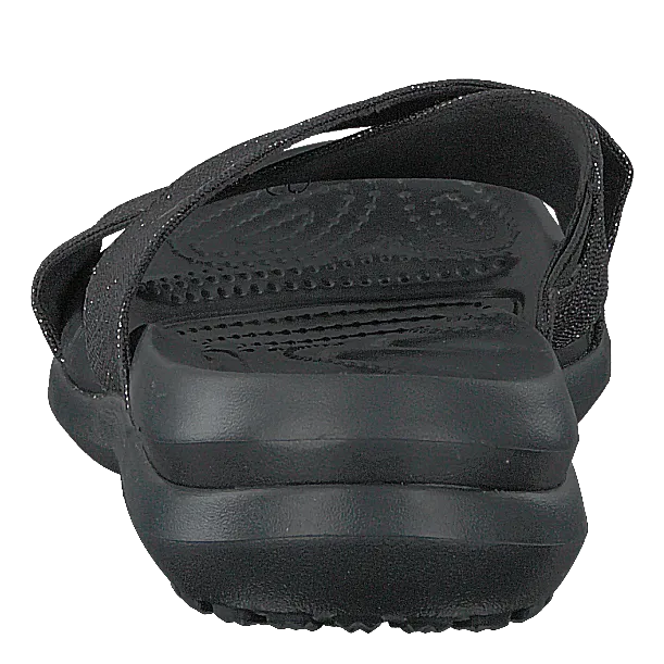 Capri Shimmer Xband Sandal Women Black / Black