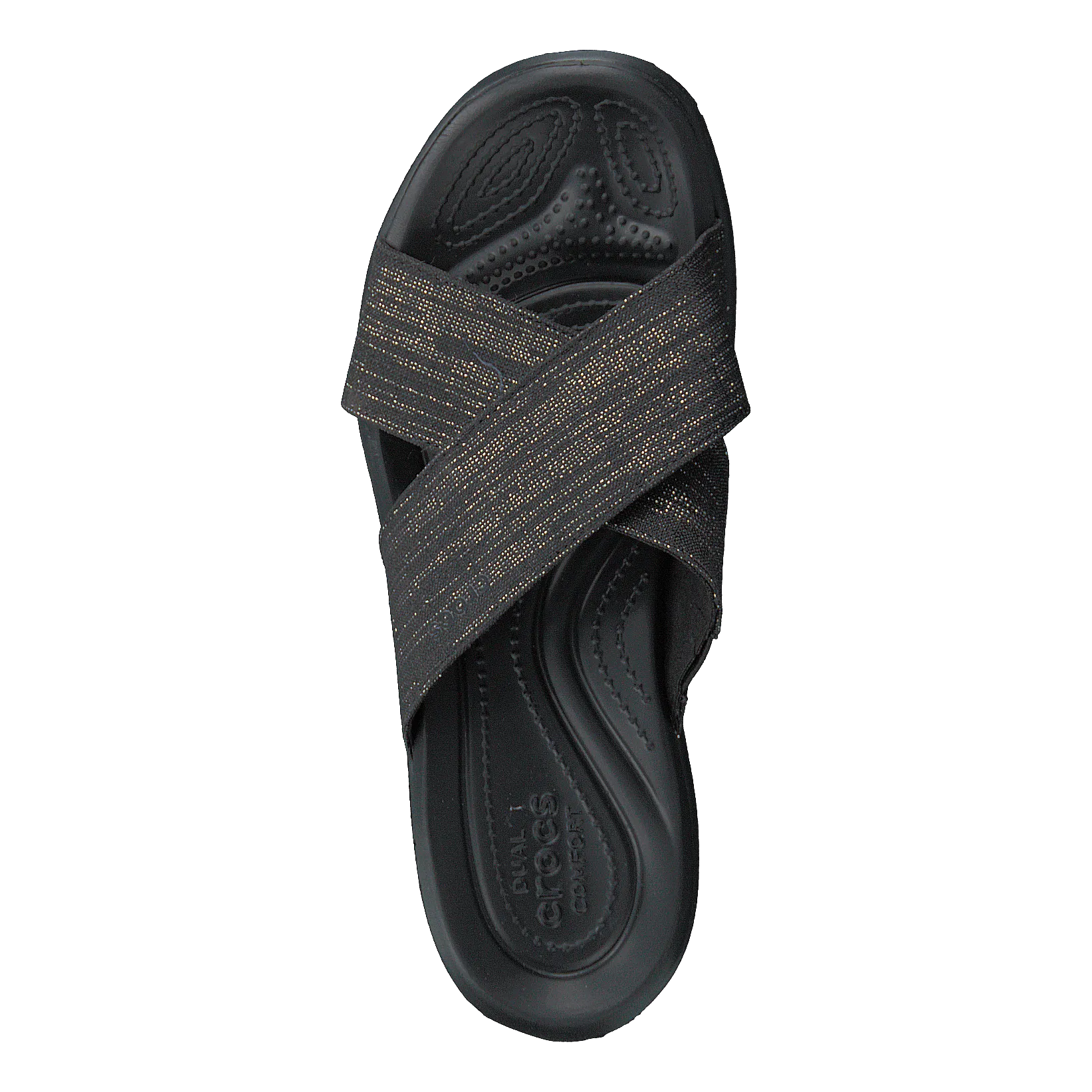 Capri Shimmer Xband Sandal Women Black / Black