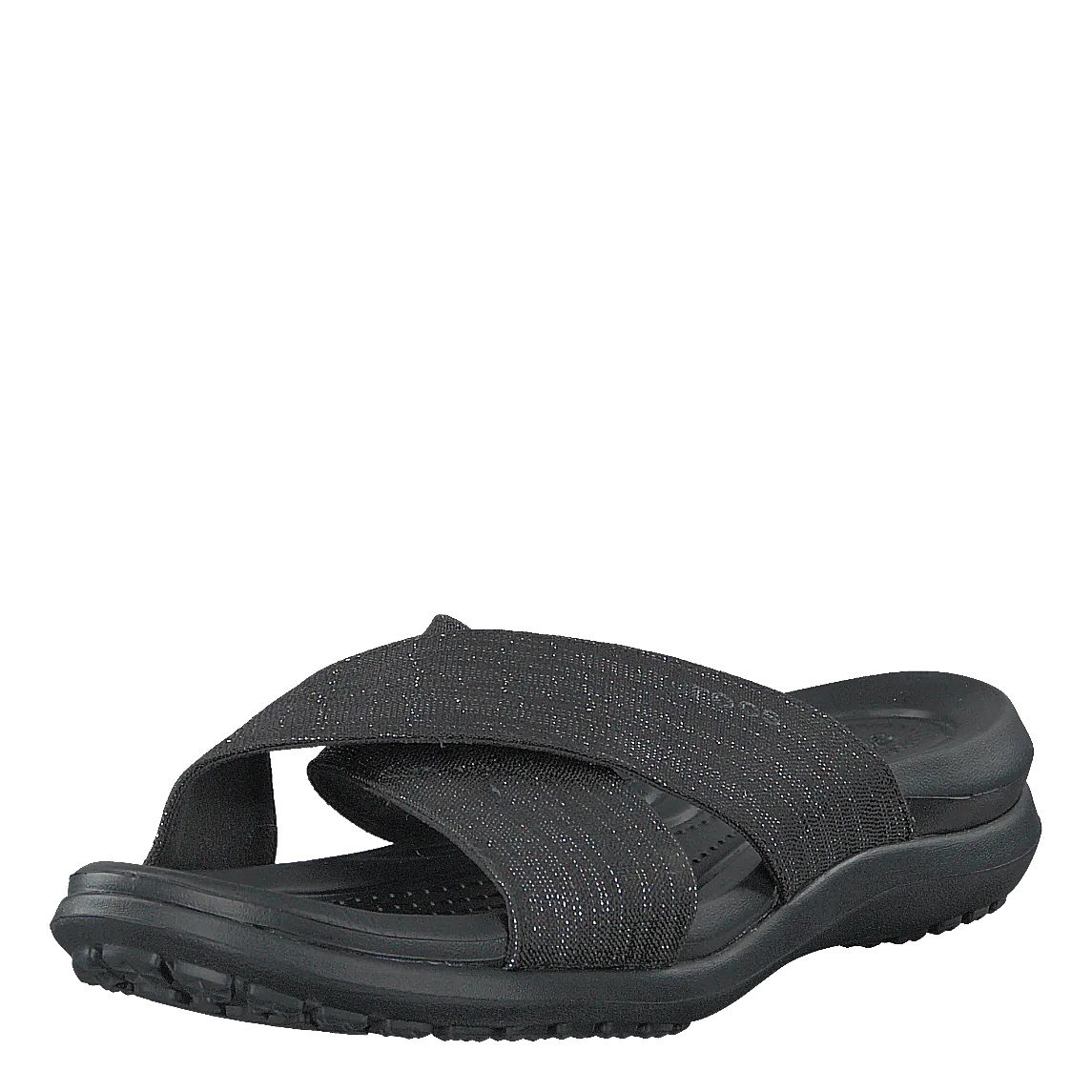 Capri Shimmer Xband Sandal Women Black / Black