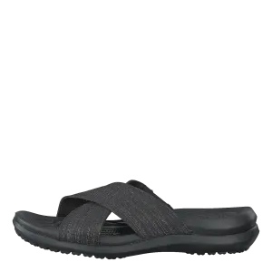 Capri Shimmer Xband Sandal Women Black / Black