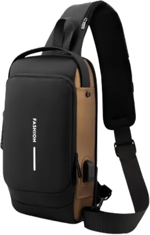 Carbon Fiber Streamline Anti-theft Sling Bag,Fashion New Carbon Fiber Streamline Anti-Theft Sling Bag