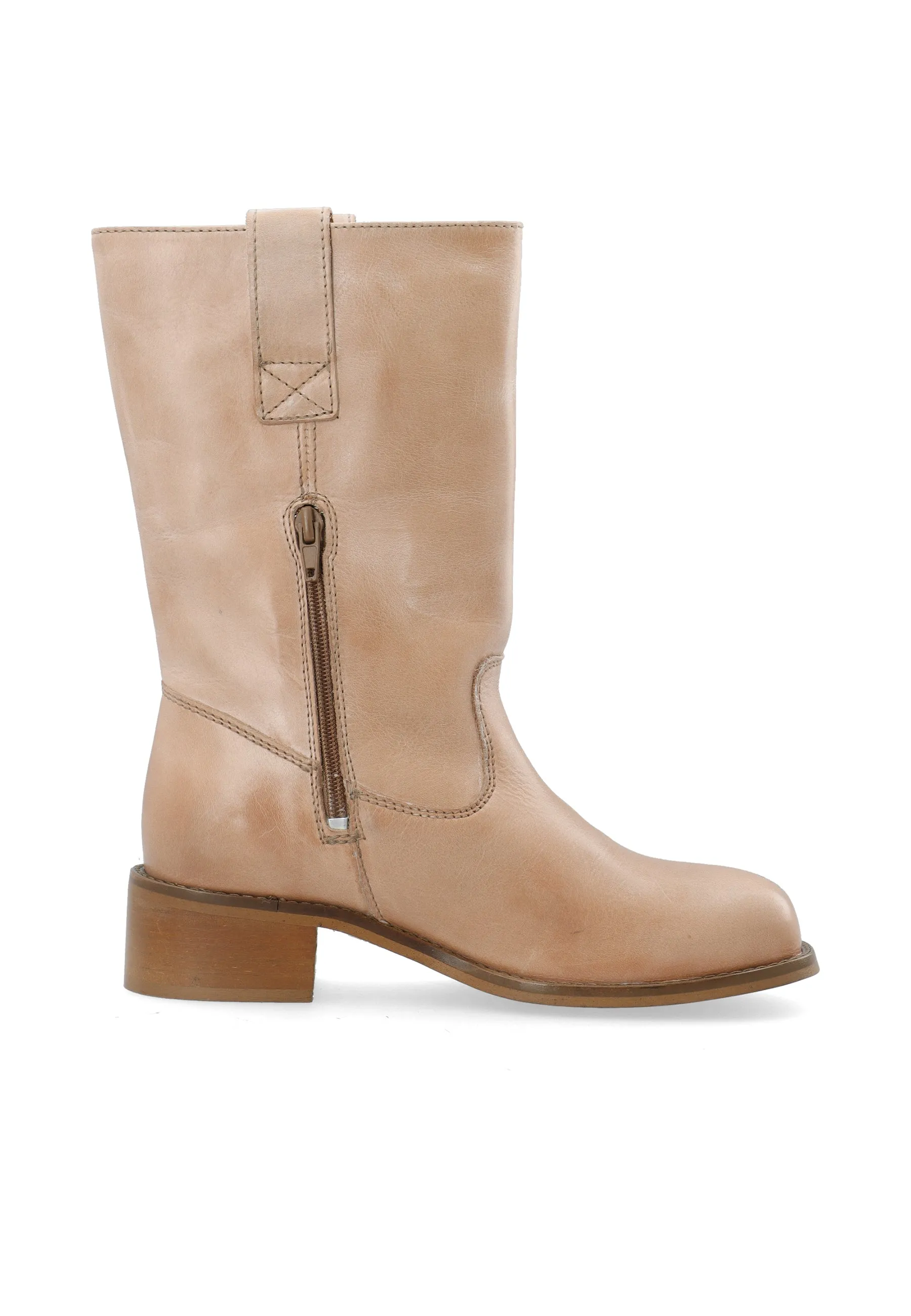 CASVILMA MID CUT BOOT - Light Cognac