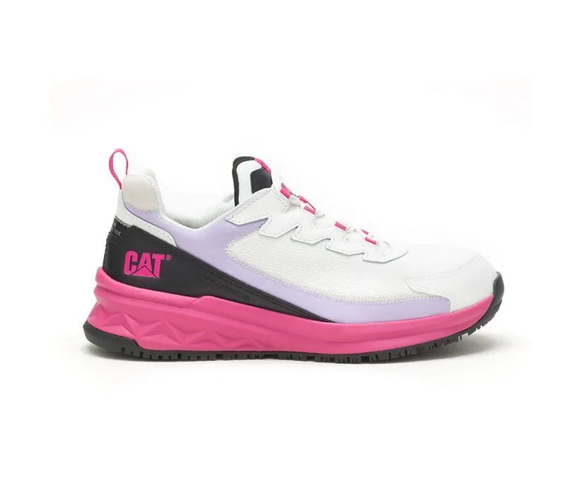 Caterpillar Women's Streamline Runner Carbon Composite Toe Work Shoe Black/Pink | Bright White/Black | Bright White/Blue