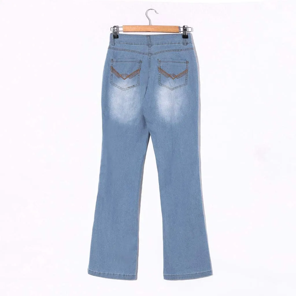 Cdiecer Bell Bottom Jeans for Women - Low Rise Flare, Butt Lifting, Mid 90s Bootcut, Plus Size Wide Leg Pant