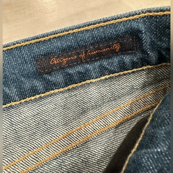 Citizens of Humanity “Kelly” Stretch Low-Waist Boot Cut Jeans